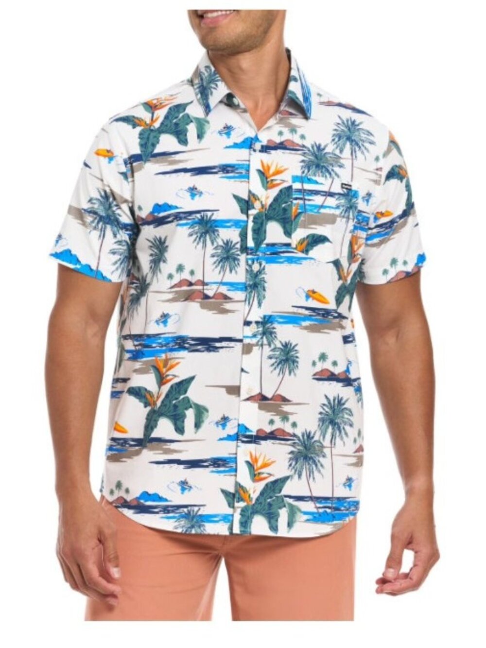 Hurley Men's Patio Printed Woven Shirt-Size Small-NWOT